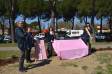 Inaugurazione panchina rosa a Prato col sindaco Matteo Biffoni